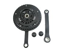 Комплект шатунов 26" D-ED*3 Neco  NSP3003 170мм 24/34/42 черный с пласт.защитой дизайн 2016г.3012608