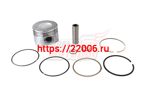 Поршень 52,50 мм 4 такт. Alpha, Delta, Zodiak, ОВ-70 (110 см3) ( + кольца, палец, стопорн. кольца)