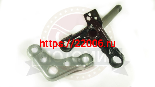 Траверса Альфа в сборе, верхняя+нижняя с осью (под перья 27 мм) (НАБОР)