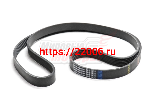 Ремень поликлиновый PIX VW Polo, Jetta, Passat, Skoda Octavia, Fabia (6PK-1735)