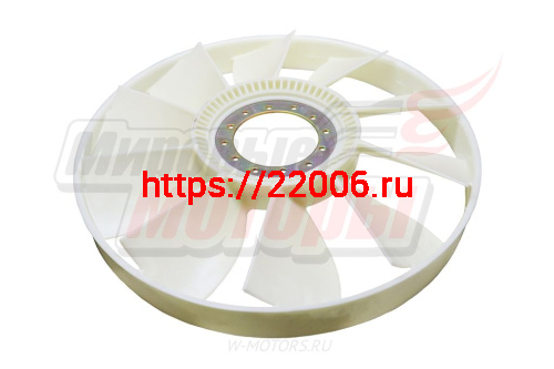 Вентилятор охлаждения 10 лопастей с ободом D-590mm HOWO (VG1500060447) фото 2