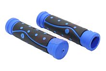 Ручки руля вело 120мм (пара) "Точка" чёрно-синие