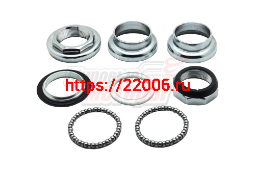 Детали рулевой колонки резьбовая 1-1/8" (25,4/34/30 мм, общ.h=38,7 мм ХРОМ) FP-H803(компл) Детали рулевой колонки резьбовая 1-1/8" (25,4/34/30 мм, общ.h=38,7 мм ХРОМ) FP-H803(компл)