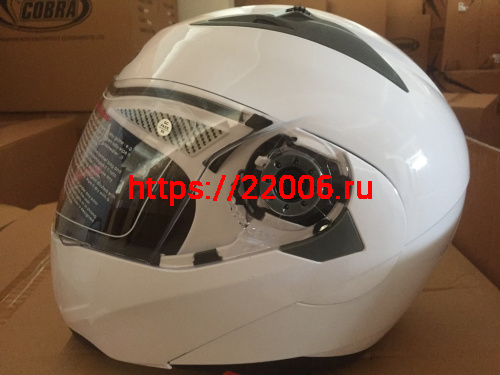 Шлем модуляр COBRA JK105, белый(3), с очками, размеры L фото 2