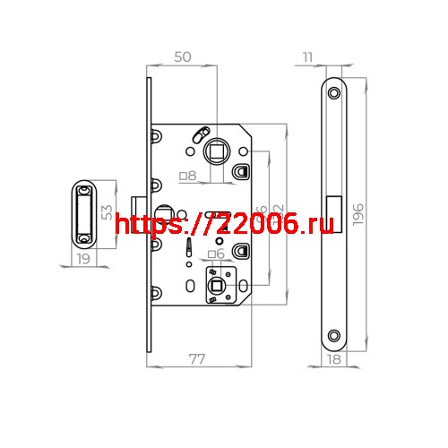 Защелка Ajax (Аякс) врезная MAGNLN96WC-50 (LN96WC-50) BL черный фото 3 Защелка Ajax (Аякс) врезная MAGNLN96WC-50 (LN96WC-50) BL черный фото 3