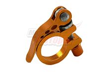 Зажим подседельный с эксцентриком 31,8 мм(желтый)